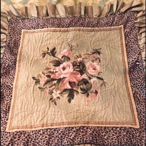 Embroidered Euro sham cover